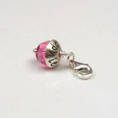 LEAVE YOUR HAT ON CRYSTAL 925 Silber Charm