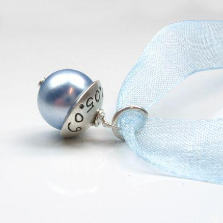 SOMETHING BLUE 925 Silber Anhänger zur Hochzeit
