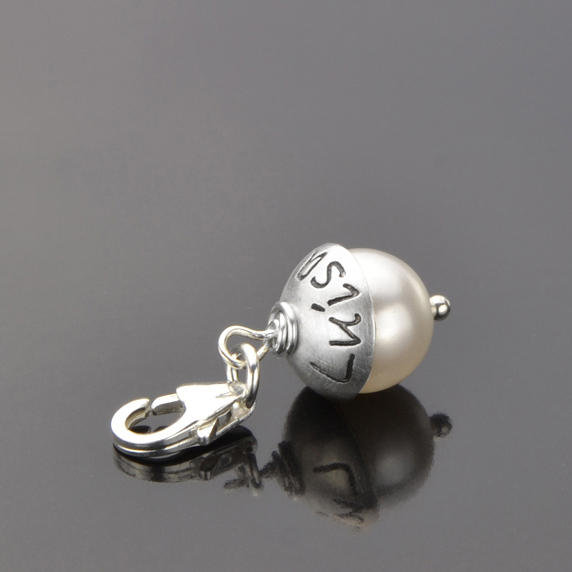 LEAVE YOUR HAT ON PEARL 925 Silber Charm